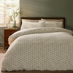 Catherine Lansfield Cosy Spot Fleece Duvet Cover Set