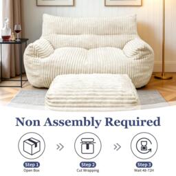 Urban Meuble SOFA Corduroy with Ottoman - thumbnail 8