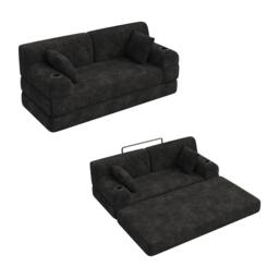 Urban Meuble Corduroy Convertible Sleeper Sofa - thumbnail 5