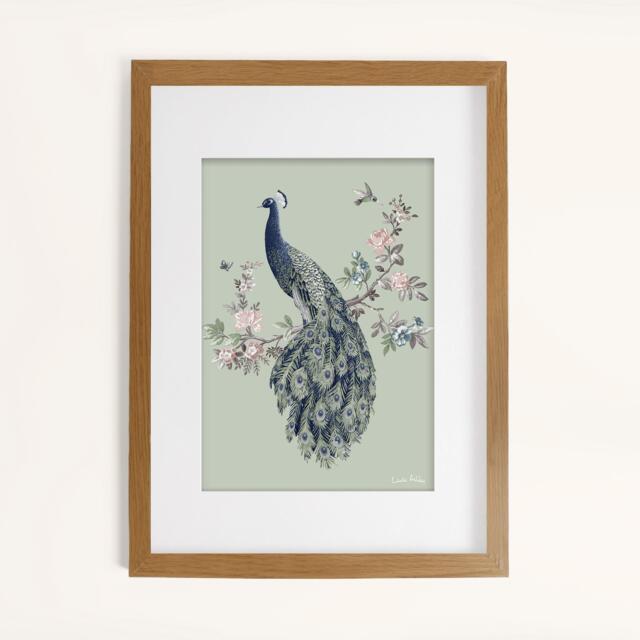 Laura Ashley Belvedere Print in a Wood Frame - image 1
