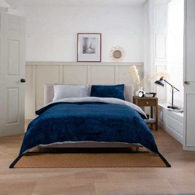 The Lyndon Company Teddington ExtraSoft Furry Fleece Duvet Cover Set - image 1