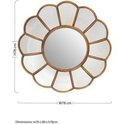 Interiors by Premier Verona Floral Wall Mirror - thumbnail 4