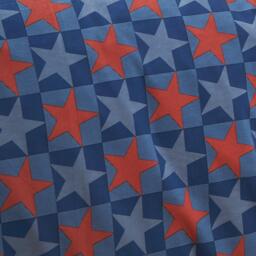Catherine Lansfield Kids Stars And Check Flat Fitted Sheets - thumbnail 2