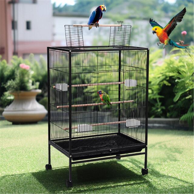 KIDKID PET Open Play Top Metal Pet Bird Cage with Casters - image 1