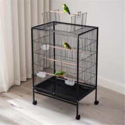 KIDKID PET Open Play Top Metal Pet Bird Cage with Casters - thumbnail 2