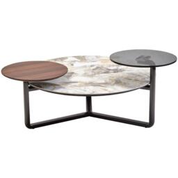Fifty Five South Imperia Green/Grey Round Ceramic Coffee Table - thumbnail 2