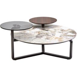 Fifty Five South Imperia Green/Grey Round Ceramic Coffee Table - thumbnail 4