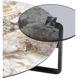 Fifty Five South Imperia Green/Grey Round Ceramic Coffee Table - thumbnail 5