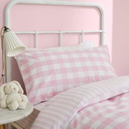 Bianca Check And Stripe Cotton Duvet Cover Set - thumbnail 2