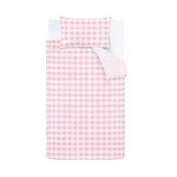 Bianca Check And Stripe Cotton Duvet Cover Set - thumbnail 5