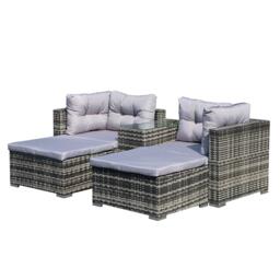 Linea Rattan 5 piece Lounger Garden Set - thumbnail 4