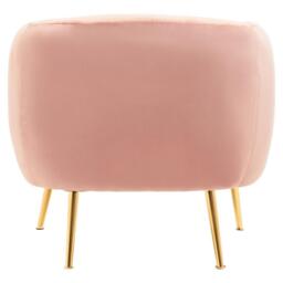 Interiors by Premier Yasmeen Pink Velvet Armchair - thumbnail 4
