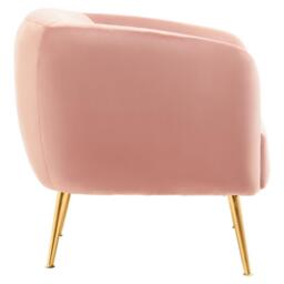 Interiors by Premier Yasmeen Pink Velvet Armchair - thumbnail 2