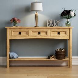 Lassic Vida Designs Corona 3 Drawer Console Table - thumbnail 3
