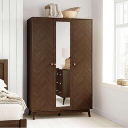 Birlea Herringford 3 Door Wardrobe With Mirror - thumbnail 1