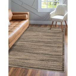 Homemaker Venice Texturbord Rug Taupe