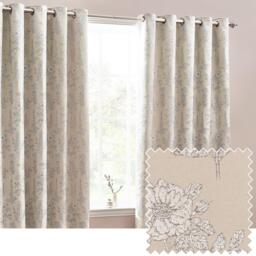 Wylder Sophia Floral Jacquard Eyelet Curtains - thumbnail 7