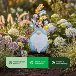 Streetwize Solar Powered Gnome Stake Light - Blue - thumbnail 7