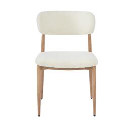 Urban Meuble Set of 2 Dining Chairs Metal Boucle - thumbnail 7