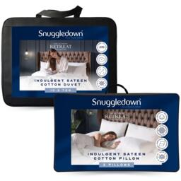 Snuggledown Indulgent Cotton 10.5 Tog Duvet + 2 Soft Pillows - thumbnail 1