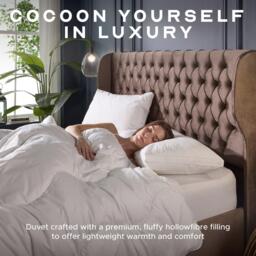 Snuggledown Indulgent Cotton 10.5 Tog Duvet + 2 Soft Pillows - thumbnail 4