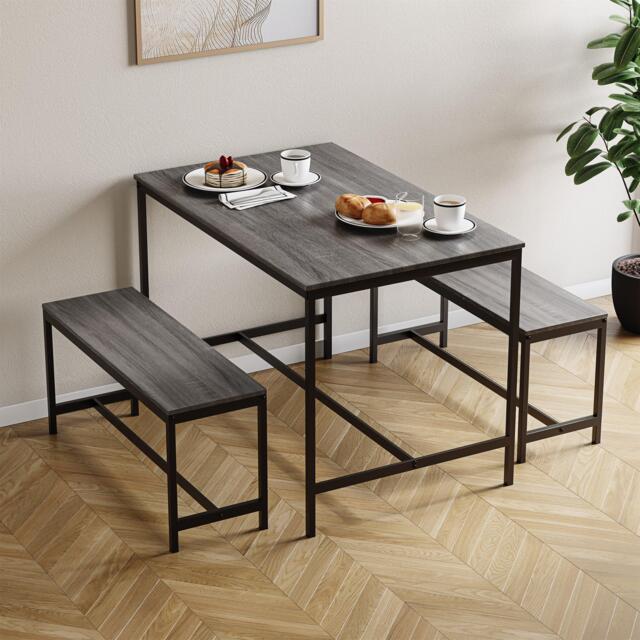 Lassic Roslyn 4 Seater Dining Table With Bench Set - image 1