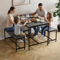 Lassic Roslyn 4 Seater Dining Table With Bench Set - thumbnail 3