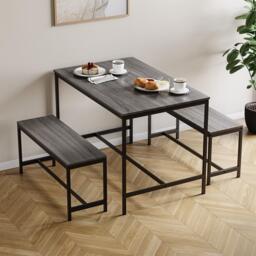 Lassic Roslyn 4 Seater Dining Table With Bench Set - thumbnail 1