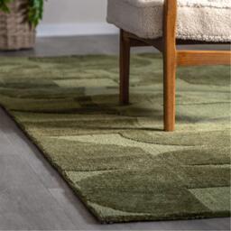 Gallery Cortland Block Rug Olive 1200x1800mm - thumbnail 2