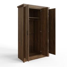 GFW Boston 3 Door Mirrored Wardrobe Knotty Oak - thumbnail 6