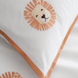 Catherine Lansfield Embroidered Lions Duvet Cover Set - thumbnail 3