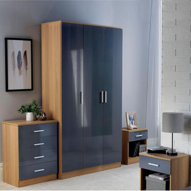 Homelife Carleton 4 Piece Gloss Bedroom Set - image 1
