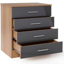 Homelife Carleton 4 Piece Gloss Bedroom Set - thumbnail 9