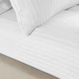 Catherine Lansfield 300 Thread Count Satin Stripe Fitted Sheet