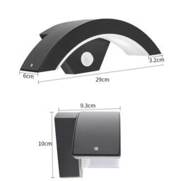Breeins LED Curved Induction Wall Light for Outdoor - thumbnail 2