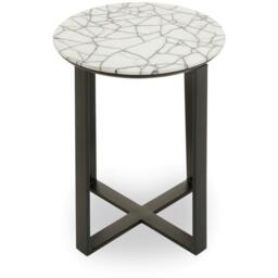 Fifty Five South Marmara Marble Top Side Table - thumbnail 1