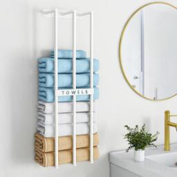 LIFE IDEAS Bathroom Wall Mounted Towel Rack - thumbnail 1