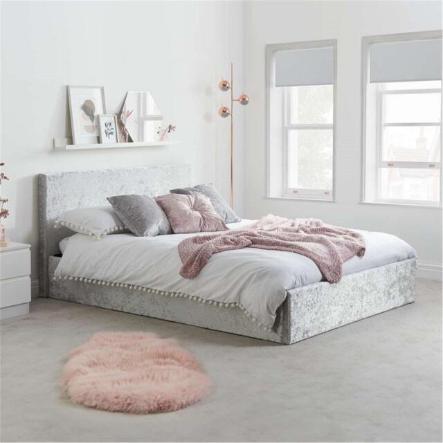 Birlea Berlin Ottoman Bed in Crushed Velvet - image 1