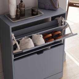 Lassic Vida Designs 2 Drawer Shoe Cabinet (Handle less) - thumbnail 6