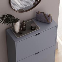 Lassic Vida Designs 2 Drawer Shoe Cabinet (Handle less) - thumbnail 4