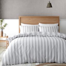 Catherine Lansfield Cove Stripe Reversible Duvet Cover Set - thumbnail 2