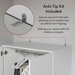Lassic Vida Designs Riano 2 Door 2 Drawer Wardrobe - thumbnail 7