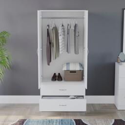 Lassic Vida Designs Riano 2 Door 2 Drawer Wardrobe - thumbnail 4