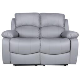 Homelife Canterbury Faux Leather 2 Seater Recliner Sofa - thumbnail 1