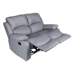 Homelife Canterbury Faux Leather 2 Seater Recliner Sofa - thumbnail 2
