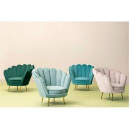 Fifty Five South Ovala Blue Scalloped Chair - thumbnail 4