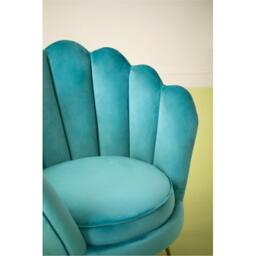 Fifty Five South Ovala Blue Scalloped Chair - thumbnail 2