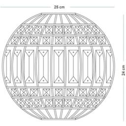 K Living Apollo Sphere Style Chandelier Light Pendant - thumbnail 3