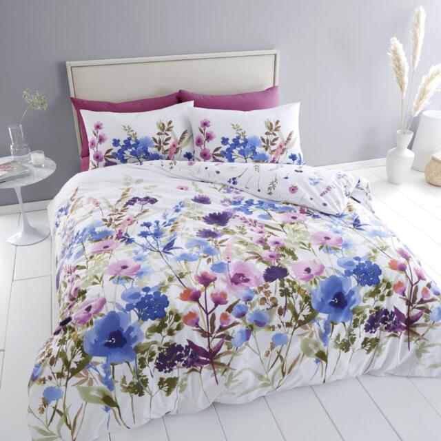 Catherine Lansfield Countryside Floral Reversible Duvet Cover Set - image 1