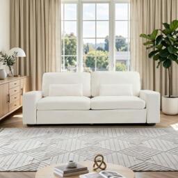 Kabinet UK 2-Seater Chenille Upholstered Sofa with Pillows - thumbnail 2